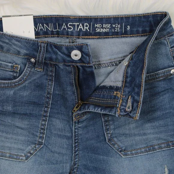 Vanilla Star Juniors Ripped Skinny Jeans - Picture 4 of 8